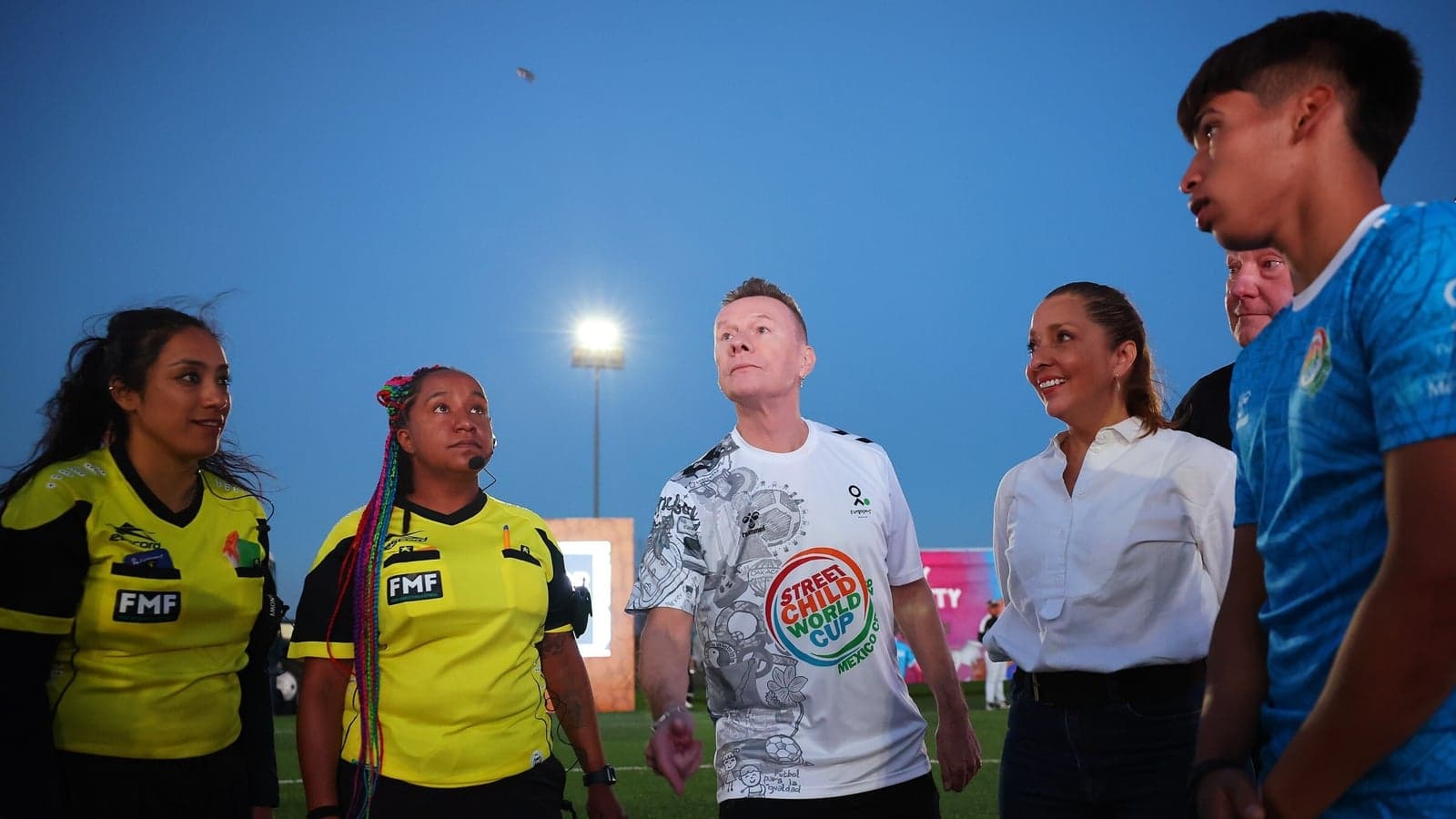 U2 attend Street Child World Cup Finals in Mexico City