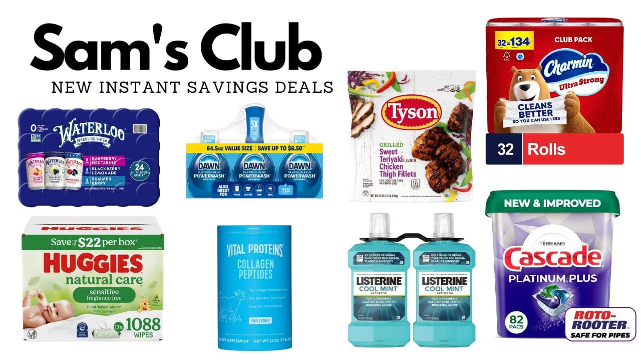 New Sam’s Club Instant Savings Deals – Good Thru May 31st