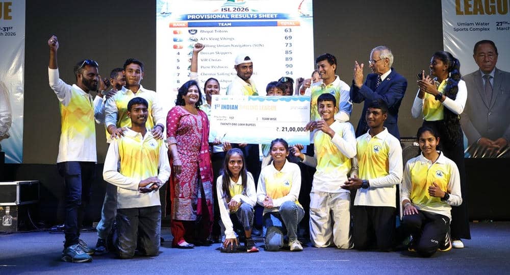 Bhopal Tritons win inaugural Indian Sailing League at Umiam