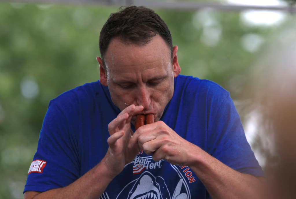 Joey Chestnut looks to defend hot dog eating championship despite being on probation