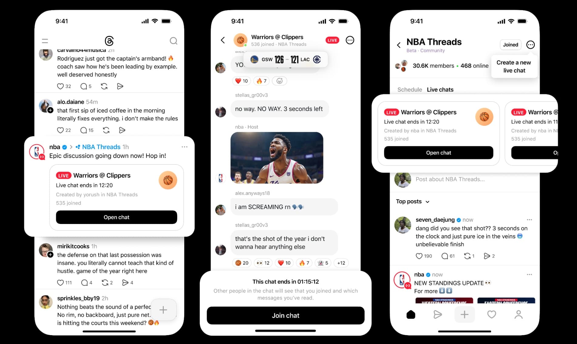 Threads thinks live chats can bring users closer to culture. It’s using the NBA playoffs as a case study.