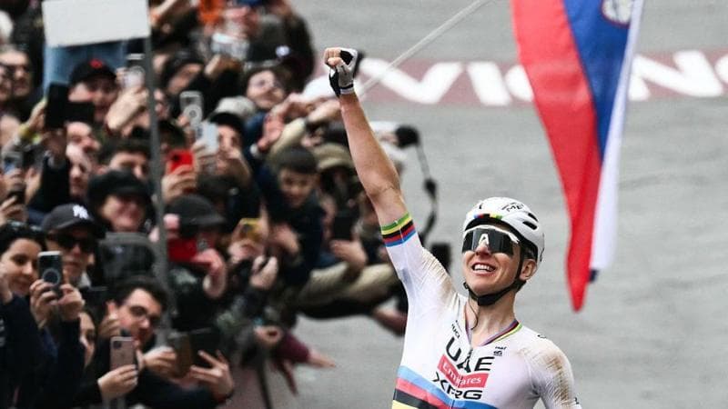 Pogacar wins Strade Bianche for record fourth time